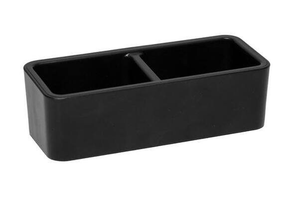 Black Hotel Essence Tray for Tea and Sugar Sachets